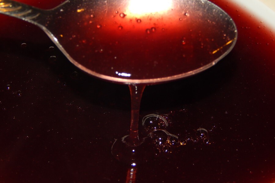 kisiel domowy z soku malinowego