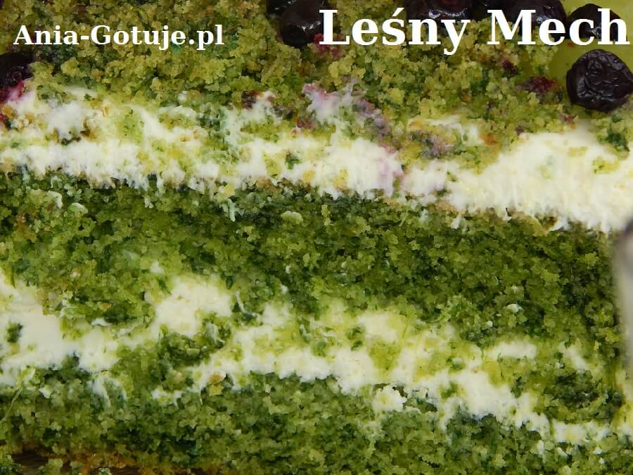 Ciasto Leśny Mech z mascarpone