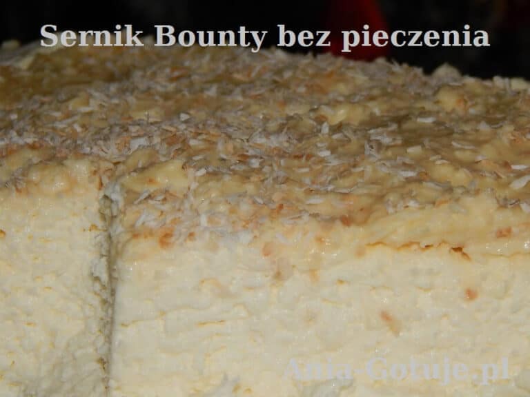 Sernik Bounty bez pieczenia