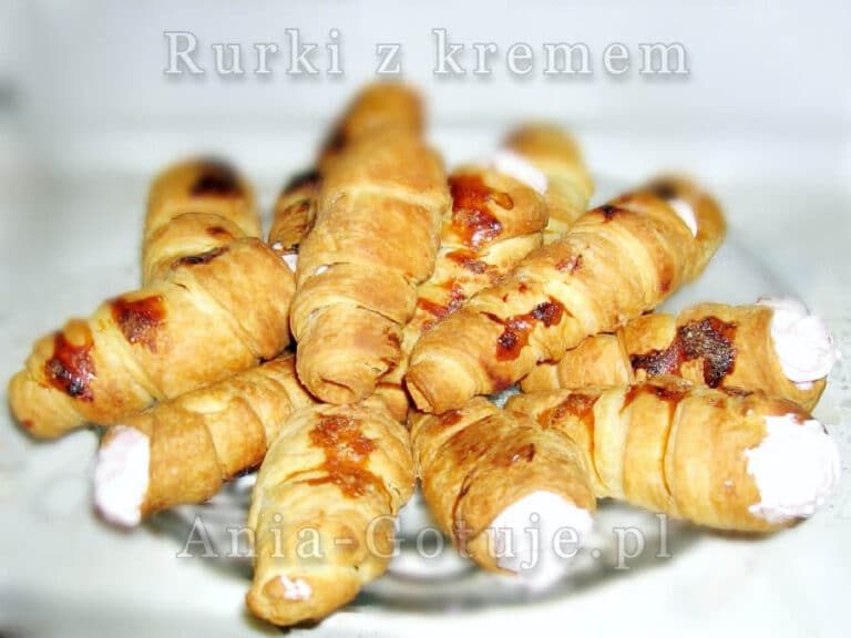 rurki z kremem budyniowym