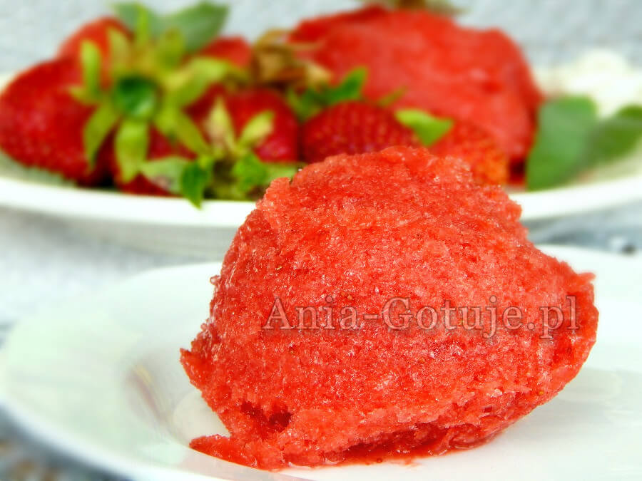 sorbet truskawkowy