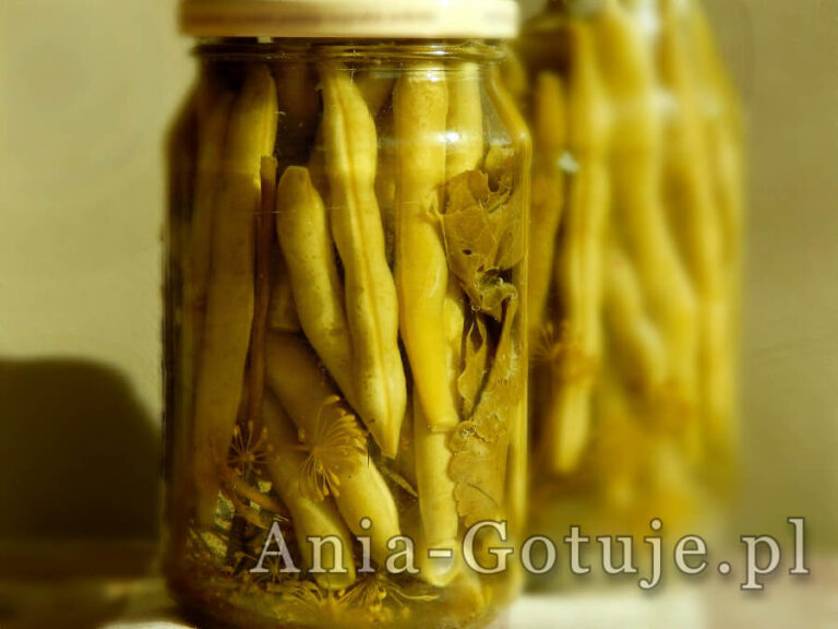 Fasolka szparagowa w słoikach na zimę