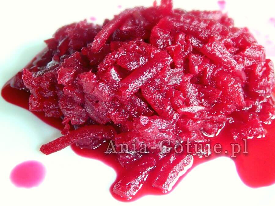 zasmażane buraczki do obiadu na ciepło