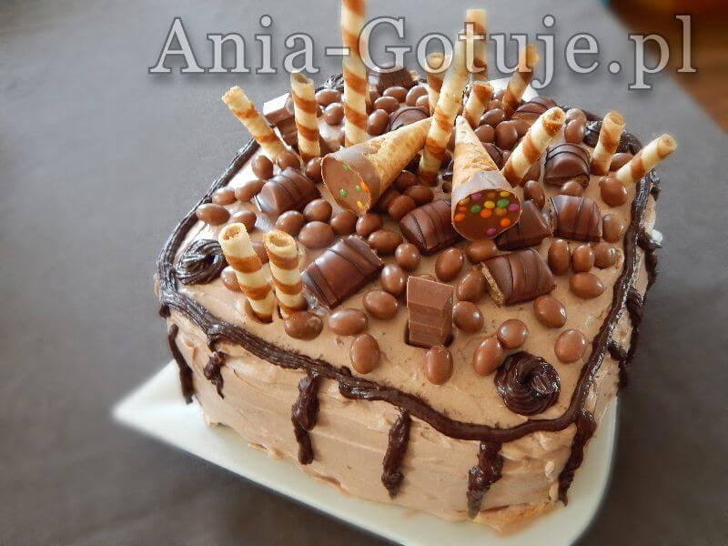 tort śmietankowo czekoladowy z mascarpone