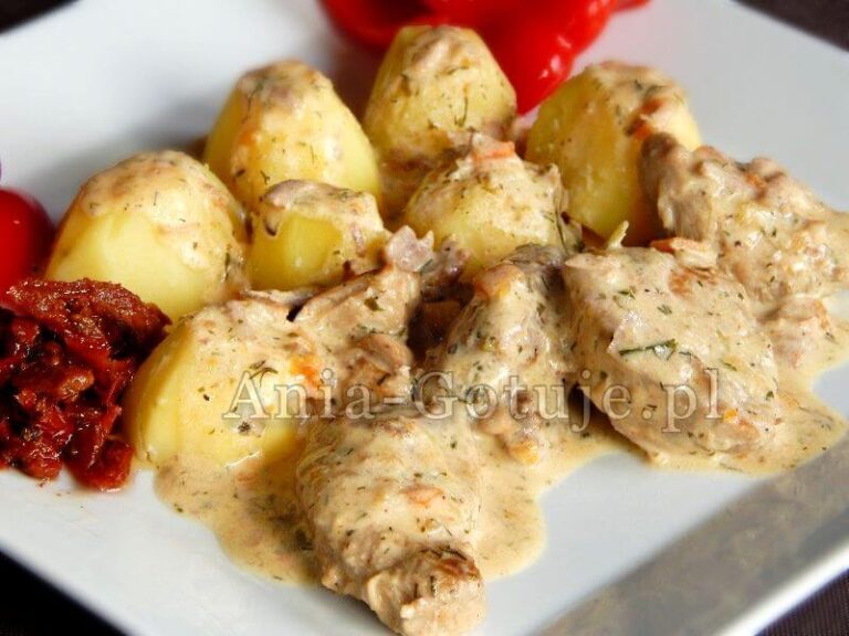 polędwiczki w sosie śmietankowym