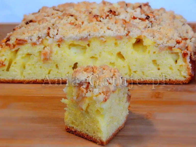 Ciasto widelcem mieszane z owocami