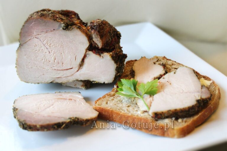 łopatka pieczona w ziołach na kanapki