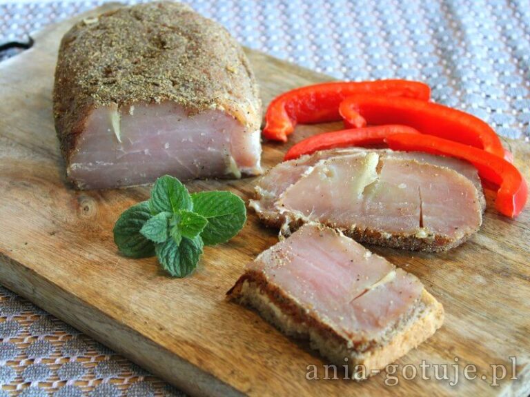 schab dojrzewający w cukrze i soli