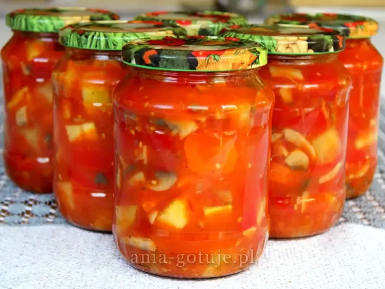 leczo z cukinii do słoików na zimę