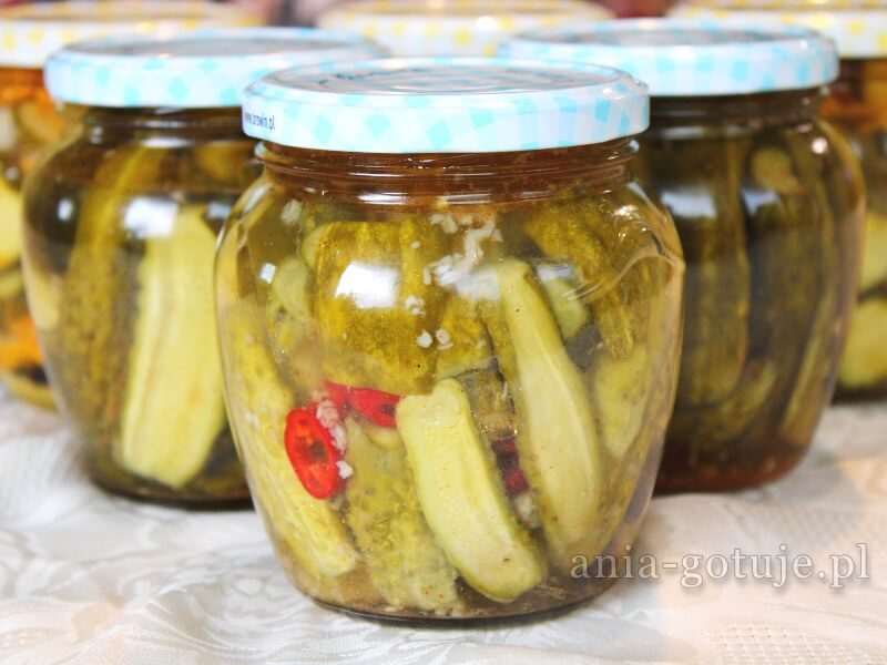 ogórki krokodylki z chili