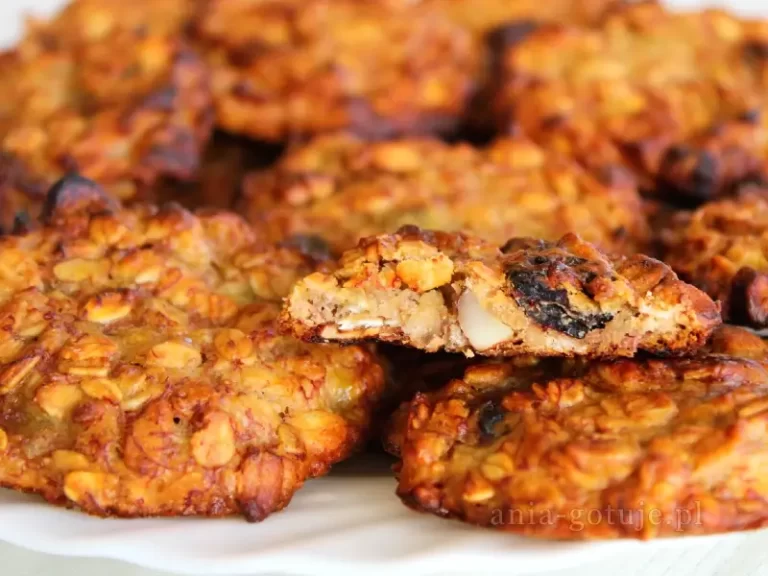 Fit ciasteczka z masłem orzechowym i bananami