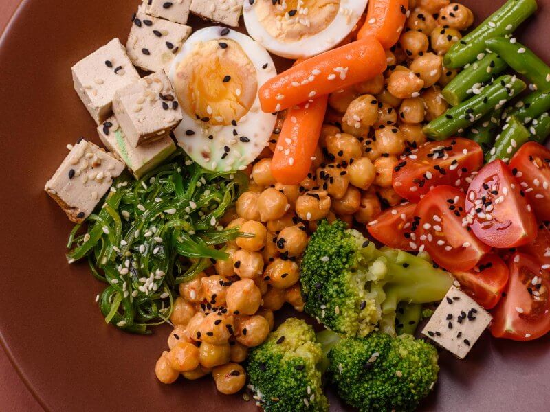 dietetyczne potrawy na talerzu