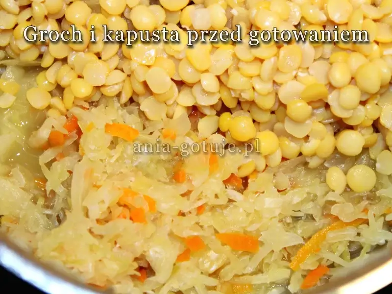groch i kapusta przed gotowaniem