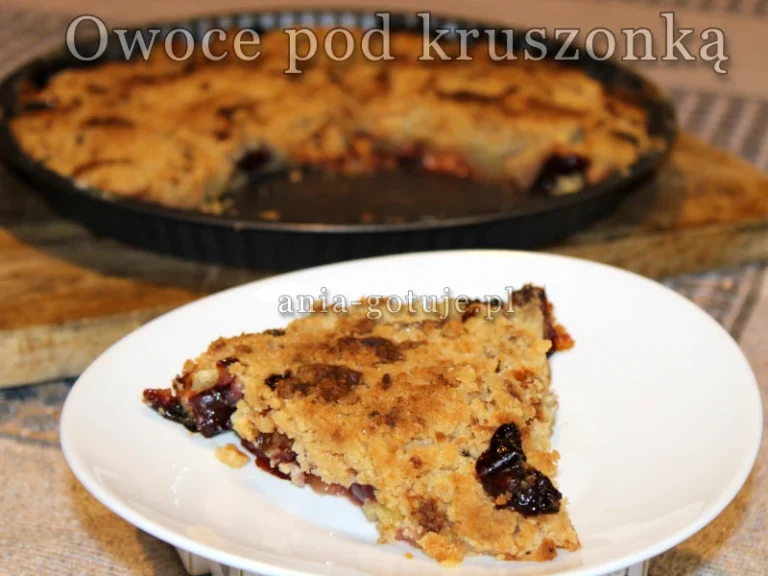 owoce pod kruszonką